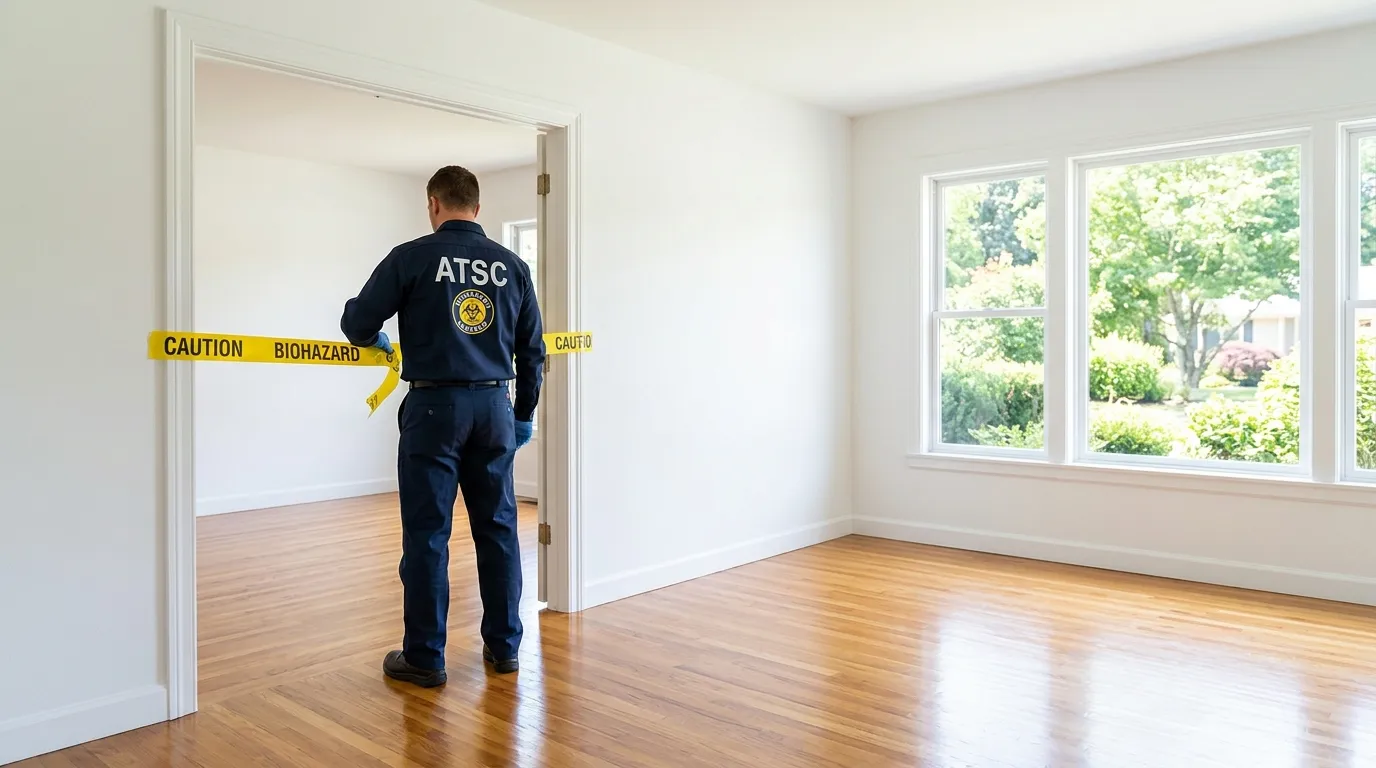 Certified biohazard cleanup crew performing Decomposition Cleanup in Snyderville